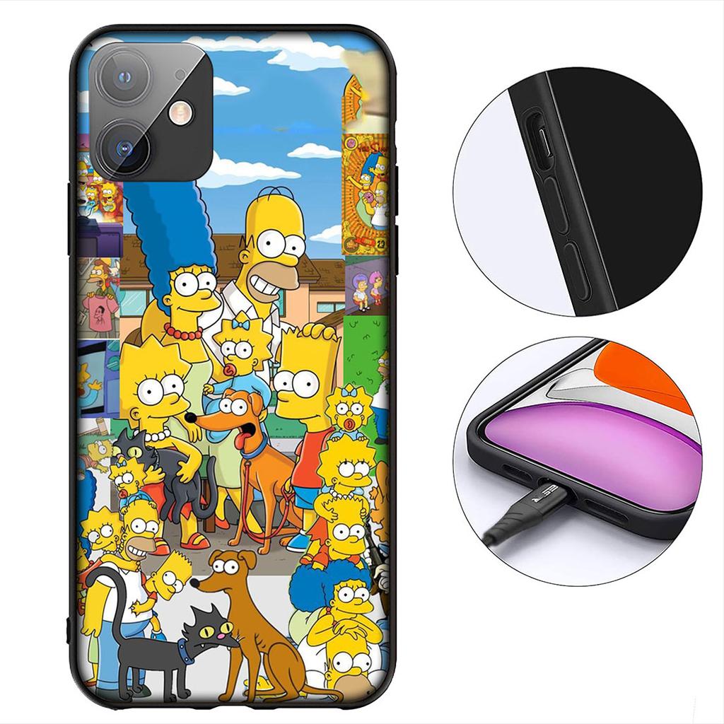 S-Simpsons Comics Bart Phone Case for Apple iPhone 12 13 Mini XS 11 Pro Max 7 8 Plus + XR 8+ X SE 2020 SE3 Protective Cover