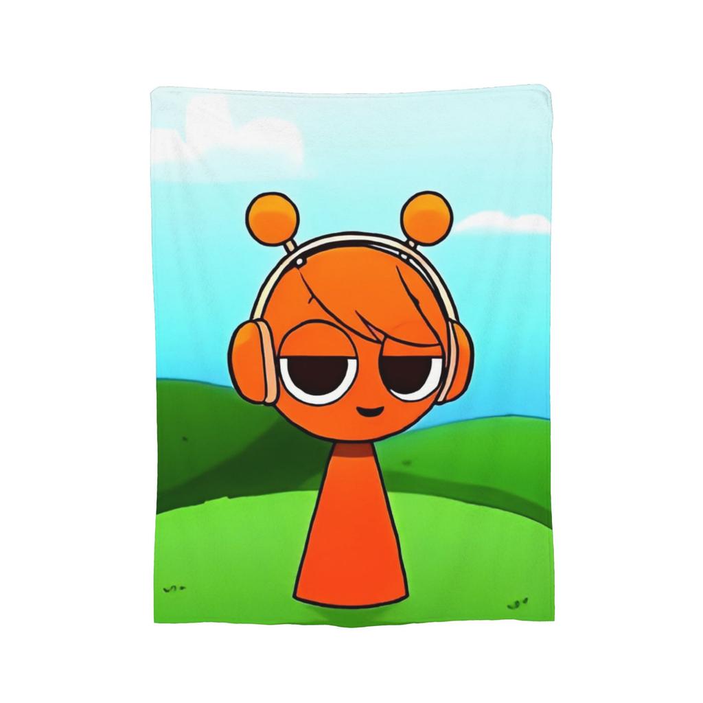 Coperta Gioco Cartone Animato Sprunki Incredibox Coperta Plaid in Flanella Decorazione Estiva per Condizionatore Morbida Calda Copriletto