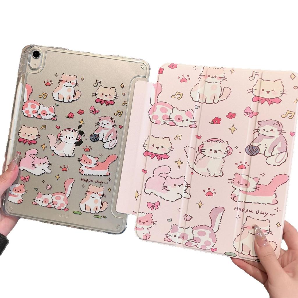 iPad Air 8 (2026) 11-inch Pro Protective Case, 9th Gen, 10.9 Three-Fold Hard Bottom with Magnetic Suction