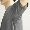 All-in-one T-shirt, merino wool, V-neck, short-sleeved shirt, quick-drying, durable odor-resistant, temperature-regulating, moisture-regulating, charc