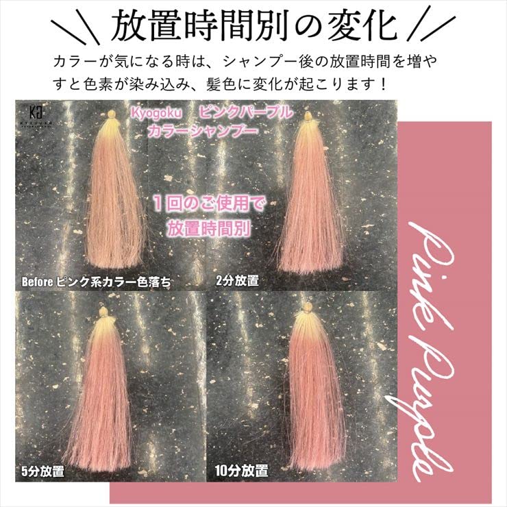 Kyogoku Blue Purple Color Shampoo, 200ml, Uneven Shampoo, Salon Exclusive, Improves Yellowing and Prevents Fading (Uneven Shampoo (Set of 2))