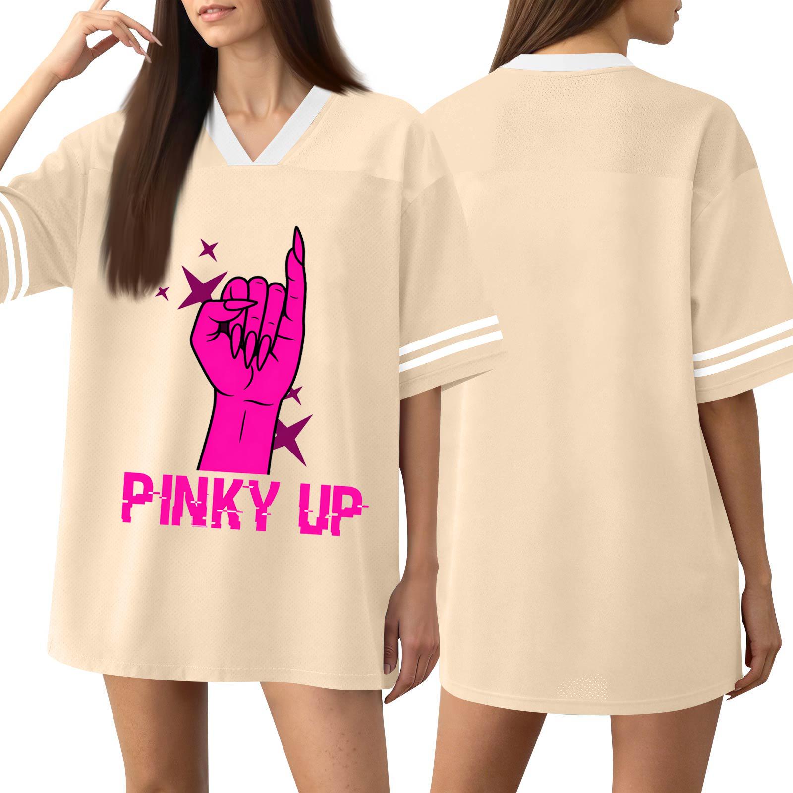 

Women s Fashionable Casual Short Sleeved Printed T-Shirt V-neck Top S бежевый