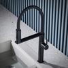High end black brass kitchen faucet magnetic suction design 2 function single handle cold and hot dual control sink faucet