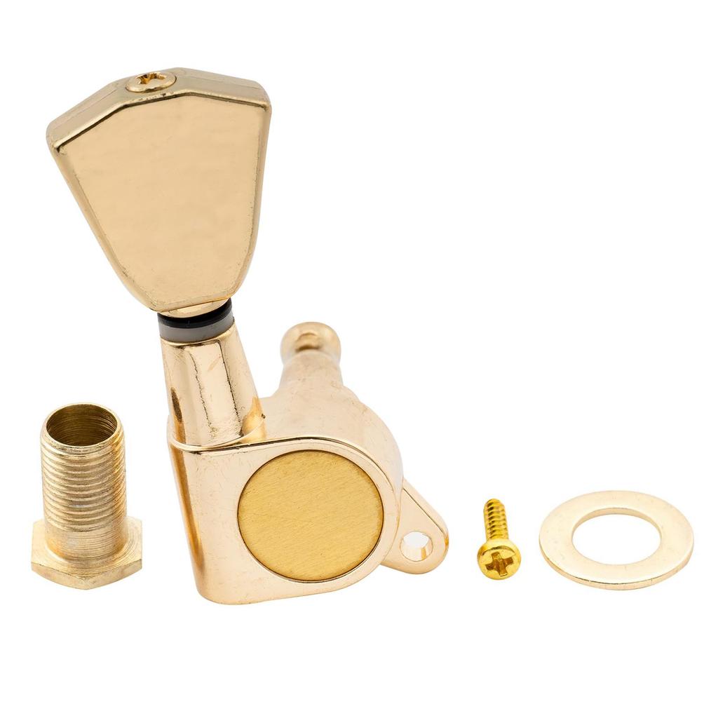 Musiclily Pro 6-Saiten Stratocaster/Telecaster Gitarrenmechaniken mit goldenen Keystone-Knöpfen