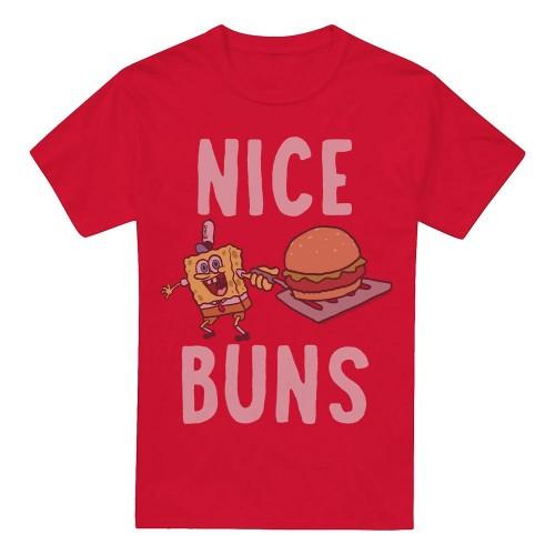 SpongeBob SquarePants Mens Nice Buns T-Shirt