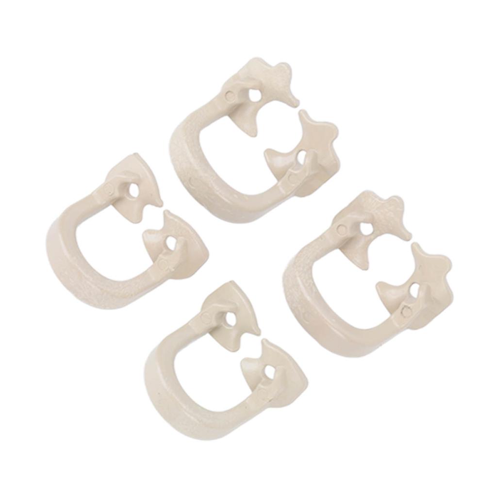 4pcs Dental Matrices Clamp Rings Dental Dam Clamp Barrier Clips Separating Rings Accessory