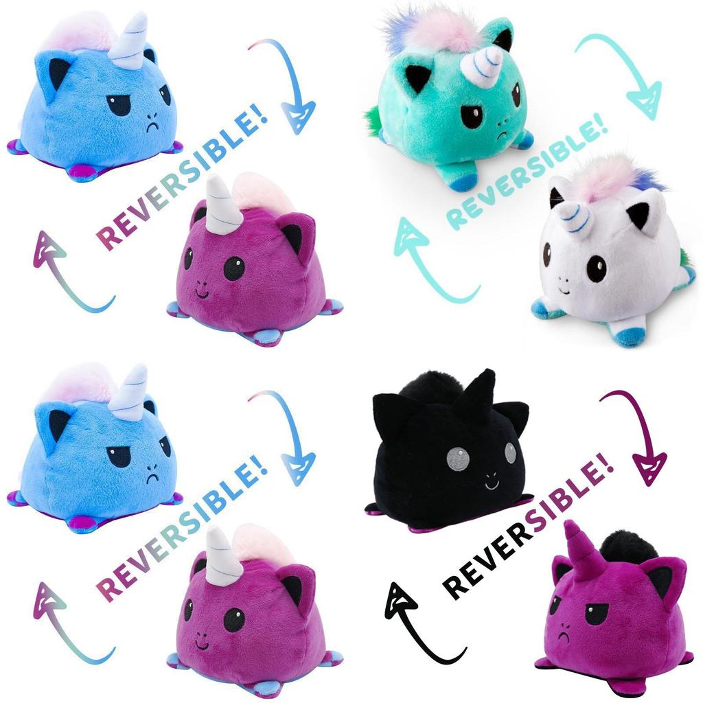Adorable Reversible Flip Unicorn Plush Stuffed Toy Soft Animal Ideal For Kids