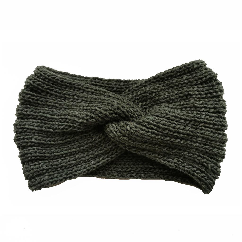 1 PC Vintage Knitted Twisted Hairband, Warm and Stylish for Autumn and Winter, Perfect for Daily Street Wear