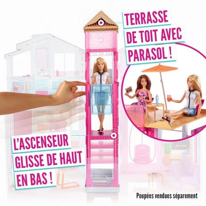 Maison De Luxe - BARBIE - 4 Pièces Spacieuses - Repliable - Accessoires Design