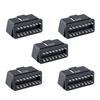 5pcs/lot 12V 16pin OBDII Connector Male Plug Female Adapter OBD2 Connector Plug Auto Car Diagnostic Cable J1962 OBD II Adaptor