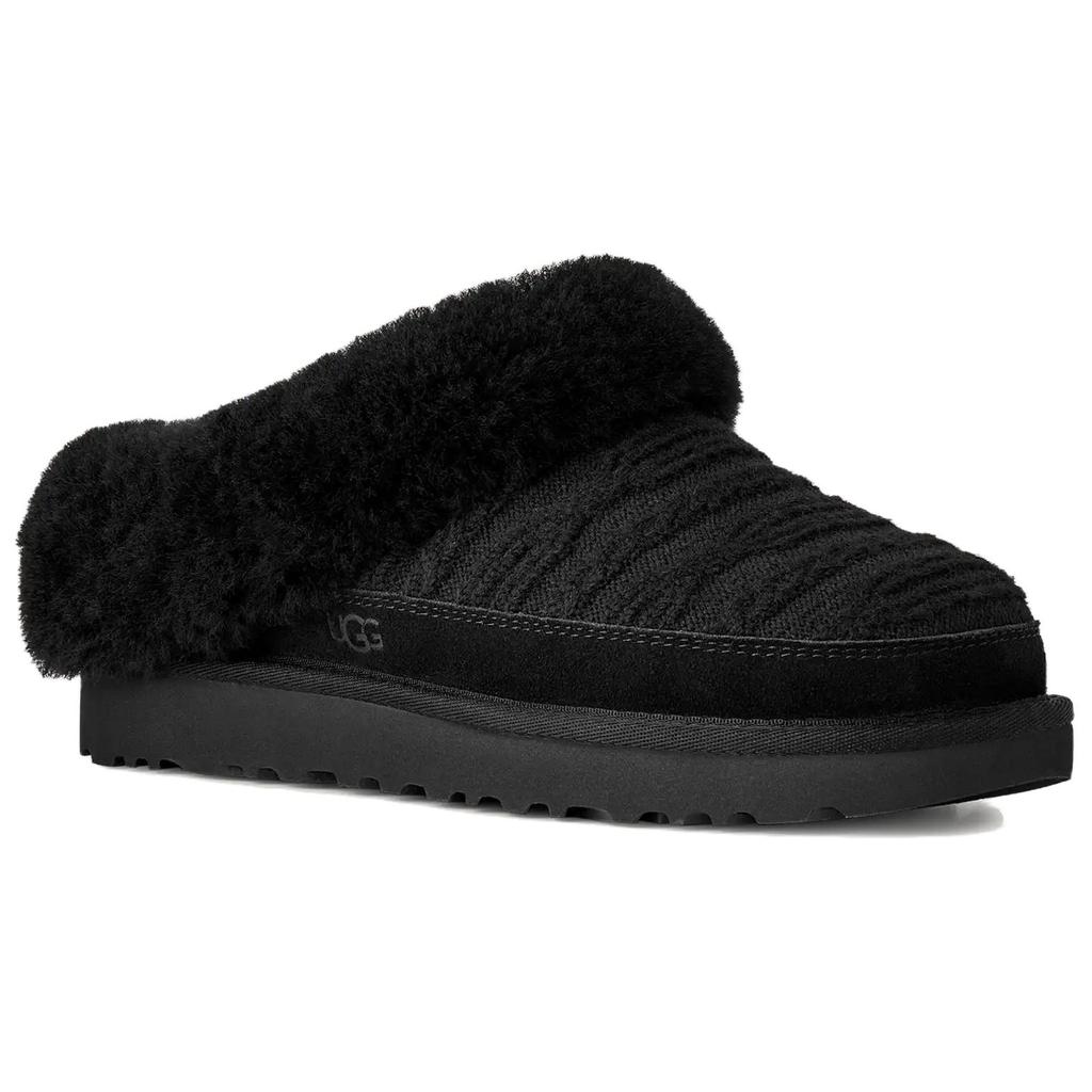 UGG Comfortable Simple Open-Toe Slippers Women Slippers Black 1174530-BLK
