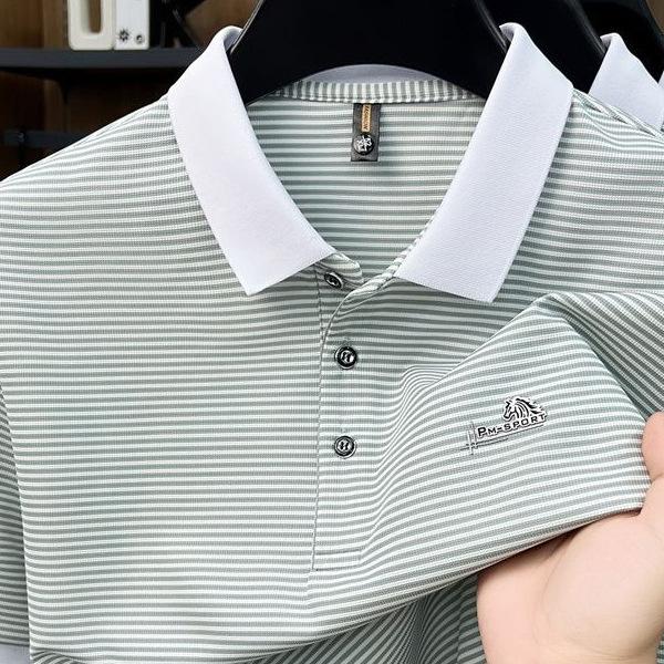 Men's Large Size Casual Polo Shirt Versatile Short Sleeve Loose Business Summer Lapel T-Shirt Soft Cotton Breathable Short Sleeve Polo Shirts