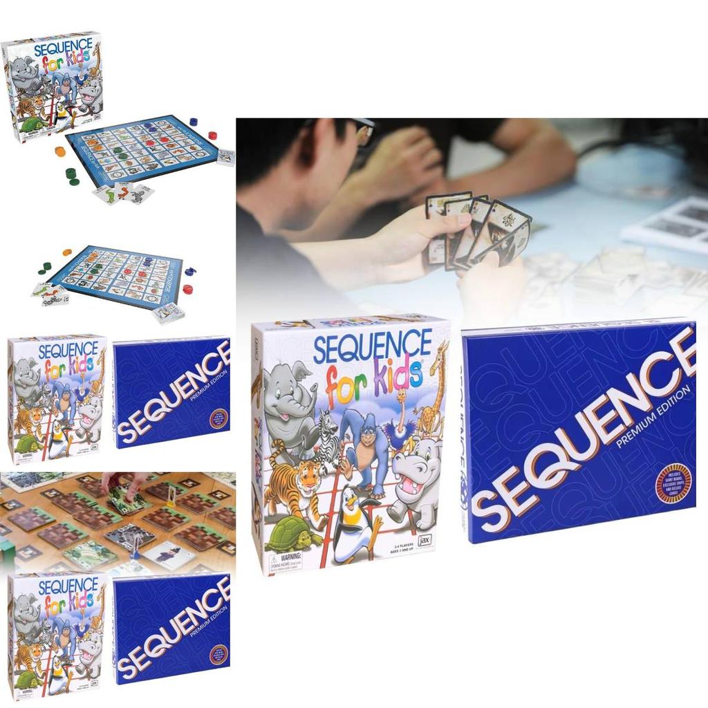 Fun And Engaging Sequence Game Classic Board Game For Family And Friends Gatherings