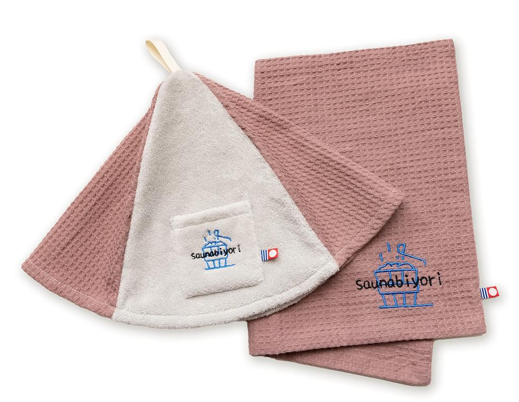 Čepice proti počasí, sauna, saunové zboží, Imabari, vyrobené v Japonsku, ručník Imabari, certifikovaný produkt, čepice do sauny, ručník, látkový stan, sauna