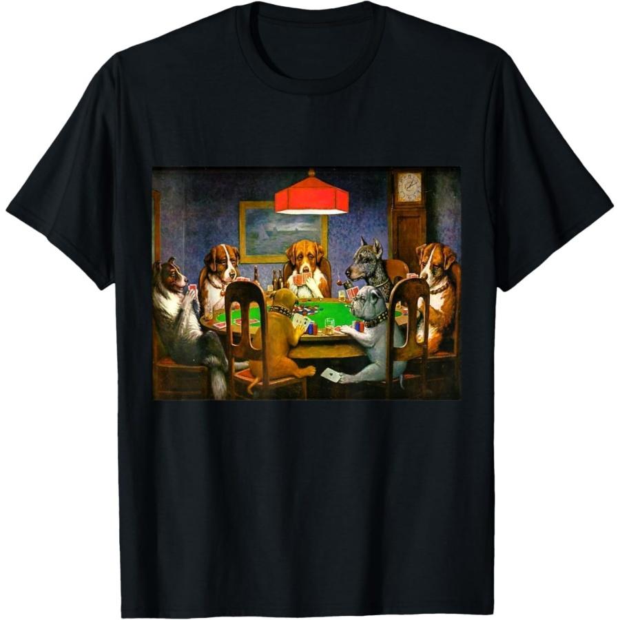 ODFSND A Friend in Need (Dogs Playing Poker) T-Shirt S