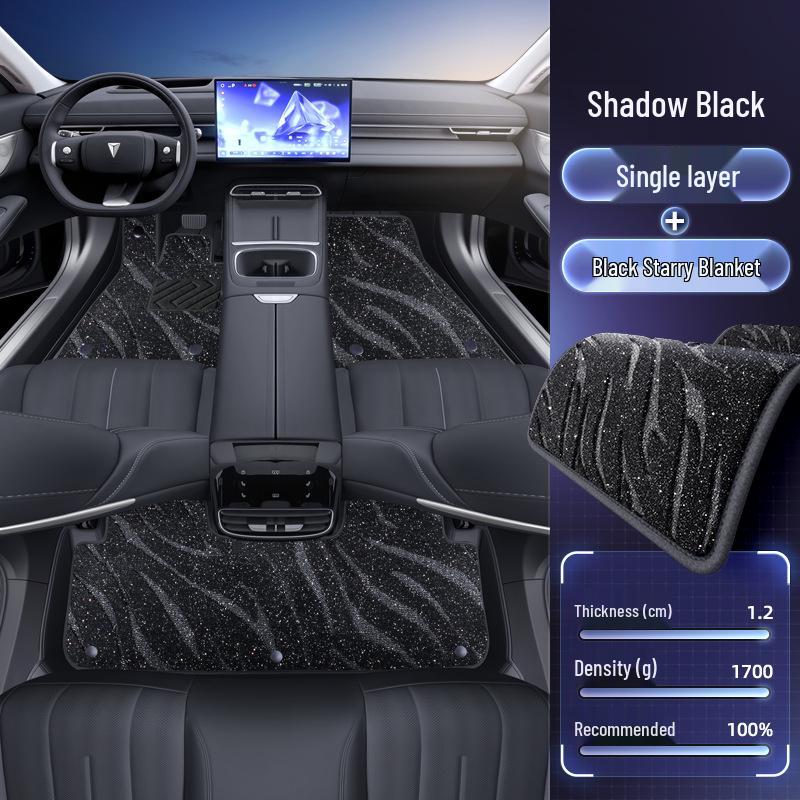 Deep Blue S07 Car Interior and Trunk Mat Set - 26-Piece Floor Mat Accessories