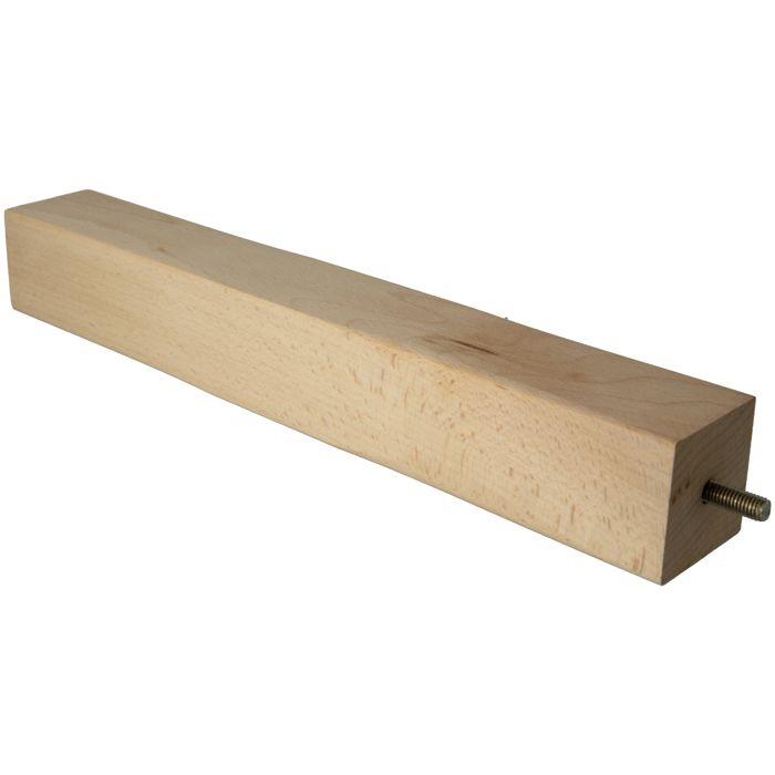 AMIG | Pied Pour Meuble 32 | 50 X 50 X 360 Mm | Bois | Hêtre