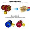 R134A High Low Auto Car Quick Coupler Connector Brass Adapters Car Air Conditioning Refrigerant Adjustable AC Manifold Gauge