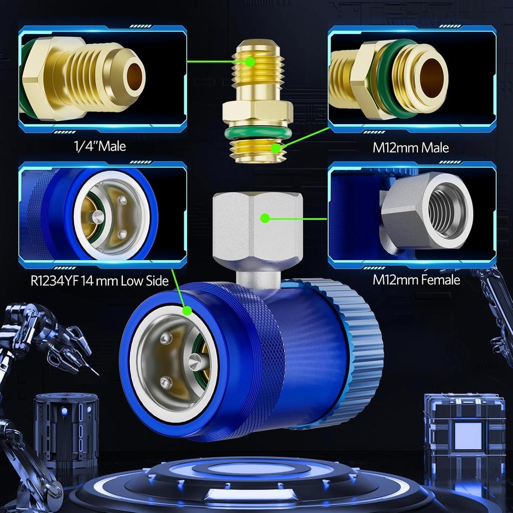 Quick Joint Quick Coupler L Type Car Air Conditioner with