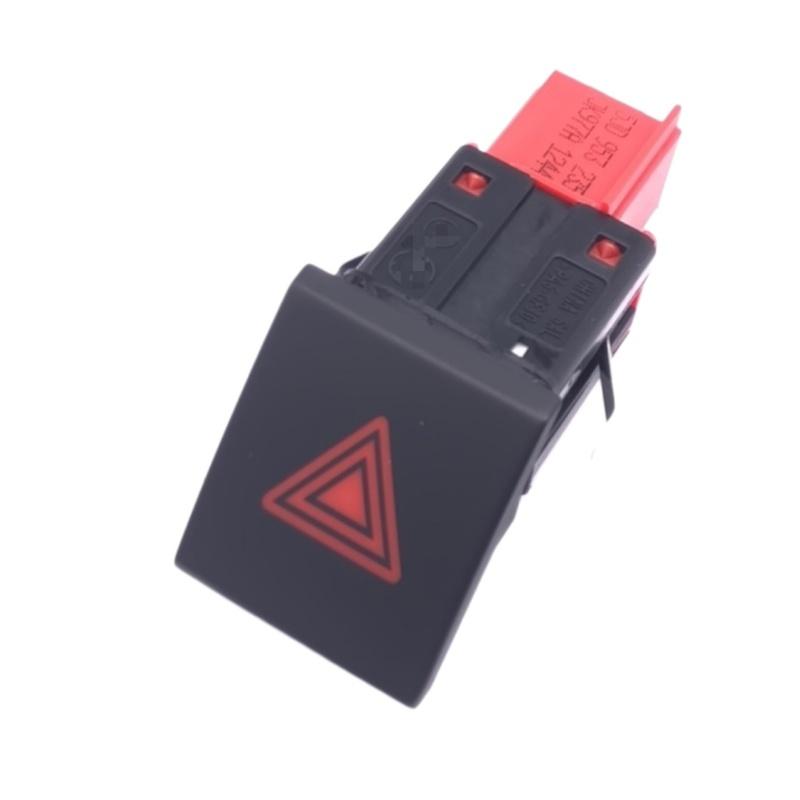 Replacement Light Button Switch for Skoda For Fabia 2009-2014 Hazard For Flash System Compatible with OEM Part Number 5JD953235A