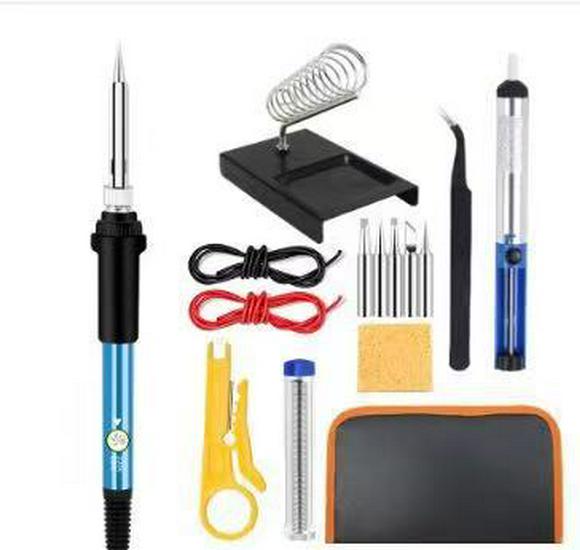 Adjustable 60W Electric Soldering Iron Kit for Household and Repair Use
