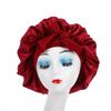 Women Satin Sleep Cap Silky Bonnet Hair Protection Wide Band Stretchy Night Head Wrap For Shower Edge Cover Solid Color Comfortable Accessory