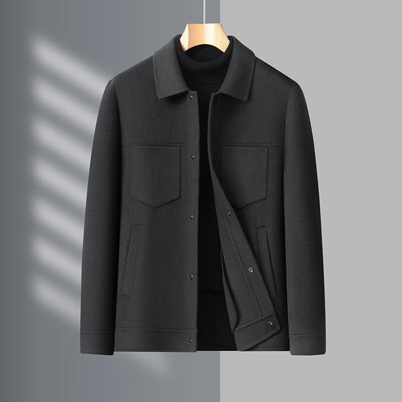 

Firstview Men s Business Casual Cashmere Blend Overcoat L