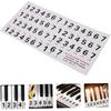 Piano Keyboard Adhesive Stickers 88 Key Piano Number Stickers Keyboard Piano Decals Removable Piano Keyboard Note Labelsfor Learning