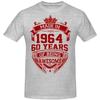 Unisex ženy Narozeniny Výročí Vtipná trička Vyrobeno v roce 1964 60. 60 let Vintage Bavlněné tričko Dárek Tričko s krátkým rukávem