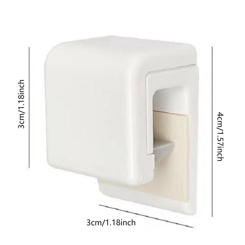 Wall Mounted Self Adhesive Toothpaste Holder Storage Rack Toothpaste Hook for Tidy and Clean Bathrooms