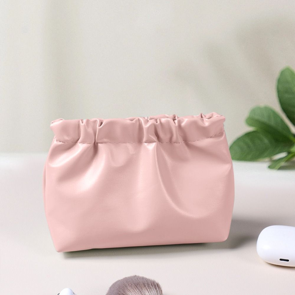 Storage Bag Lipstick Storage Bag Pu Leather Leaf Spring Bag Small Item Bag Mini Cosmetic Bag  Girls