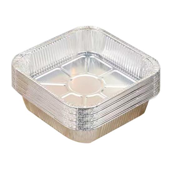 

10 Pcs Tin Foil Box Disposable Aluminum Foil Pans with Temperature Lock Insulation Cover for Baking Cakes Pies Casseroles Oven Small 10pcs