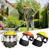 Head Mounted Lawn Mower Protective Mask Explosion Proof Steel Wire Mesh Mask Stone And Sawdust Proof Lawn Mower Face Mask
