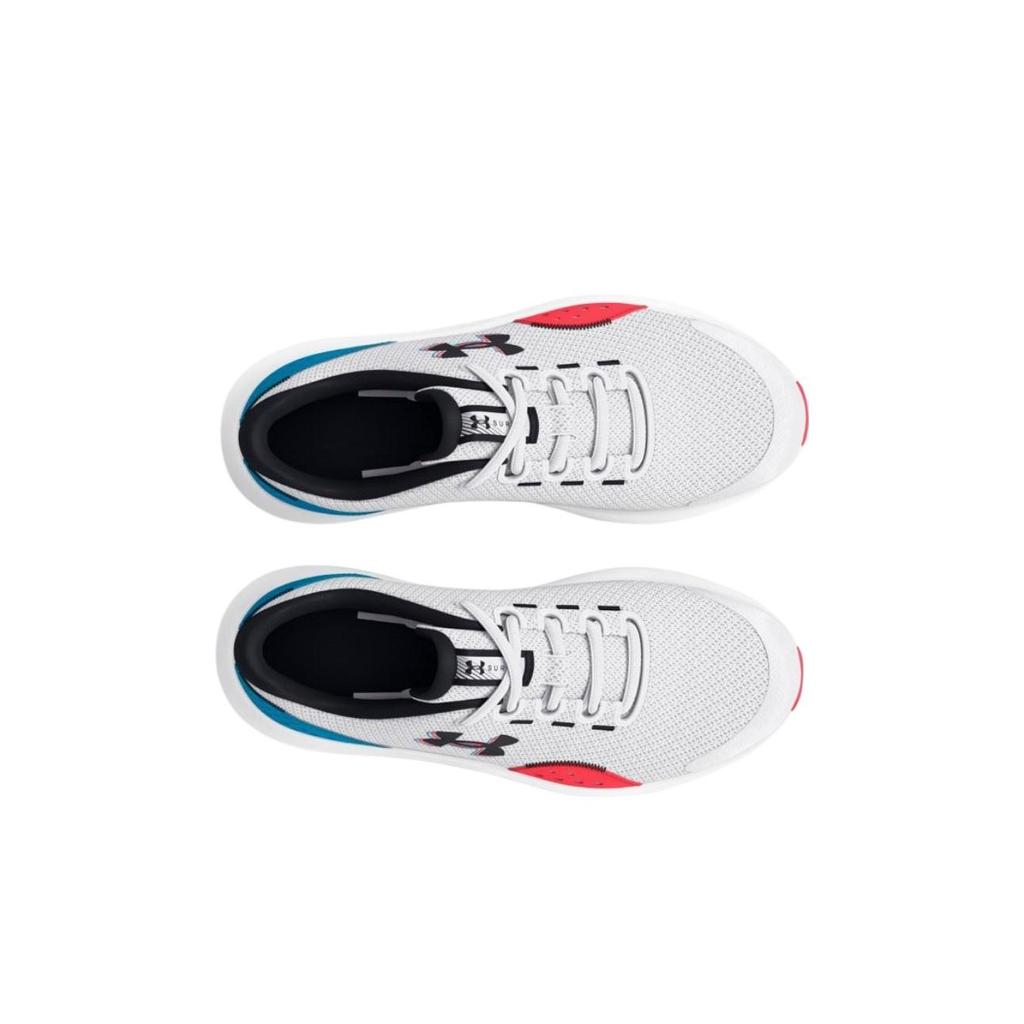 Under Armour Surge 4 3D GS White Capri Kids Sneakers Black 3027825-100