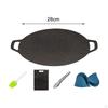 Cooking Pans Griddle Pan Roasting Lightweight Frying Barbecue Plate Grilling for Outdoor