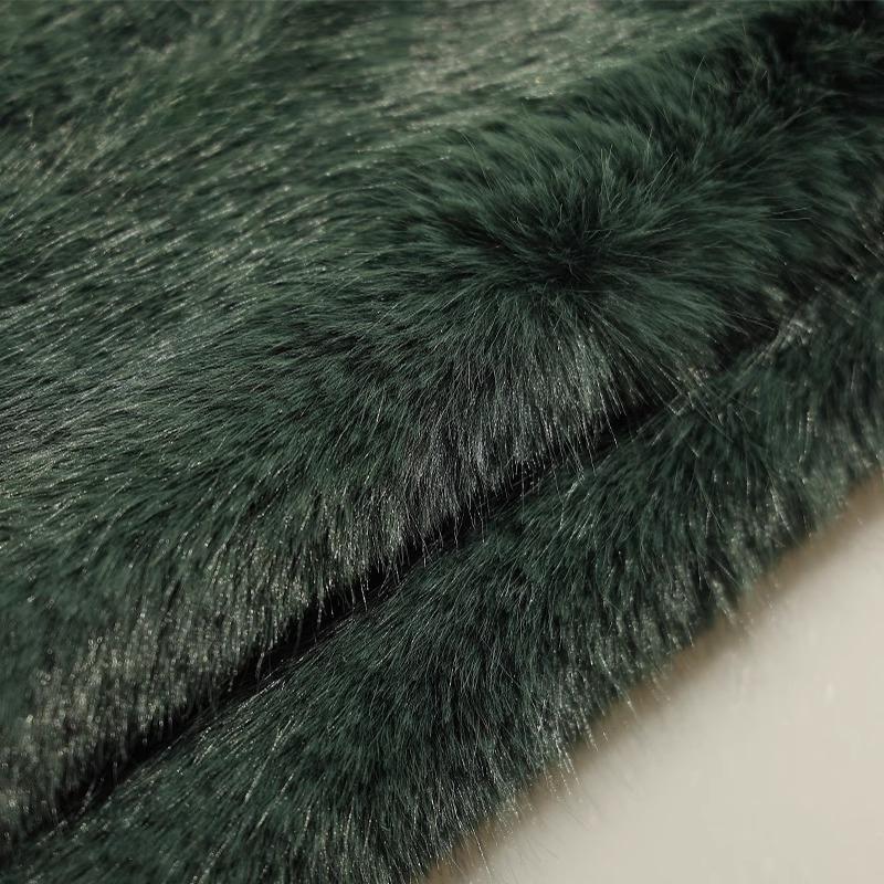 50x180cm Thickend Faux Fox Long Hair Plush Fabric for Coats Collar Toys Carpet For Diy Sewing Plain Soft Warm Fur Cloth