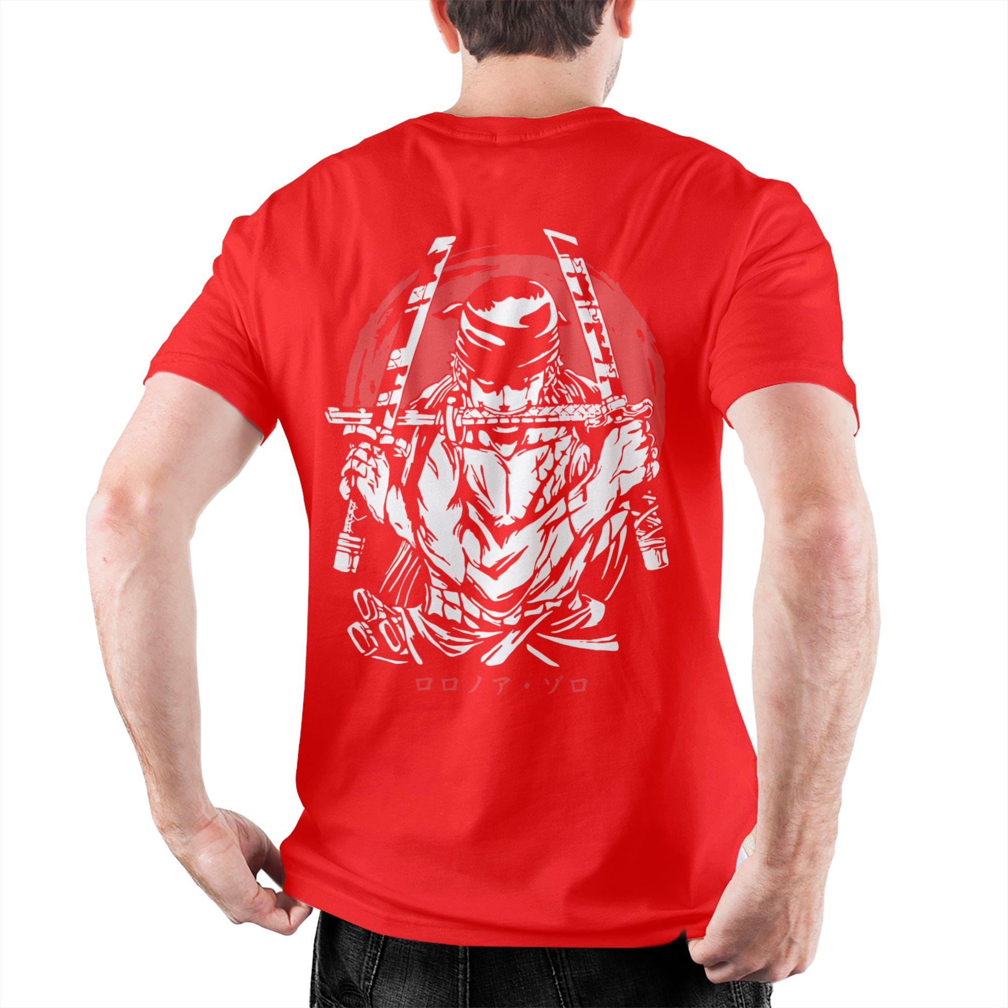 

Roronoa Zoro Ones Pieces T Shirts for Men Cotton Humorous TShirt Crewneck Tee Shirt Short Sleeve Tops Adult S