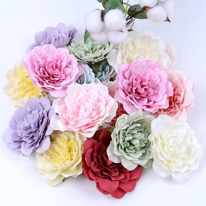 5 Stück 10CM Große Künstliche Pfingstrose Blume Hohe Qualität Seidenrose Für Hochzeitsparty Heimdekoration DIY Kranz Geschenk Clipart Blume