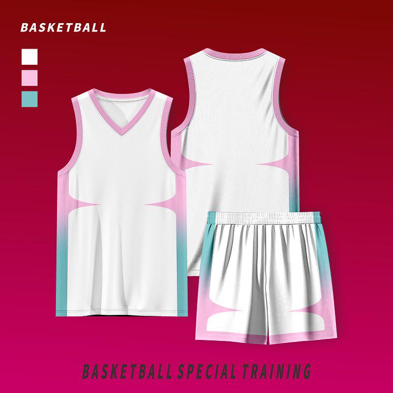 Breathable Basketball Jersey Set – Customizable, Moisture-Wicking, Sweat-Wicking Sports Uniform