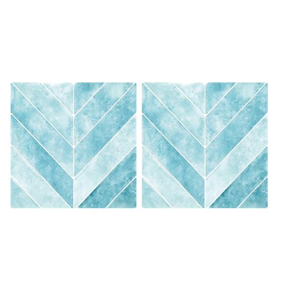 2 Pcs Wall Tile Stickers, Peel And Stick Backsplash, Self Adhesive Waterproof Kitchen Wall Tile Decals for Kitchen, Bathroom, Walls, Floors