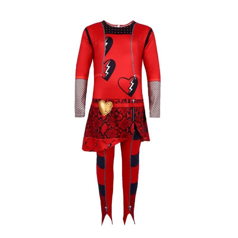 Descendants Rise The Of Red Cosplay Costume Role Play Halloween Fashion Party