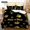 Halloweenský povlak na přikrývku Queen Kreslená dýně Obal na přikrývku Mikrovlákno Hororové téma Gotická strašidelná ložní souprava Pro chlapce Teenagery
