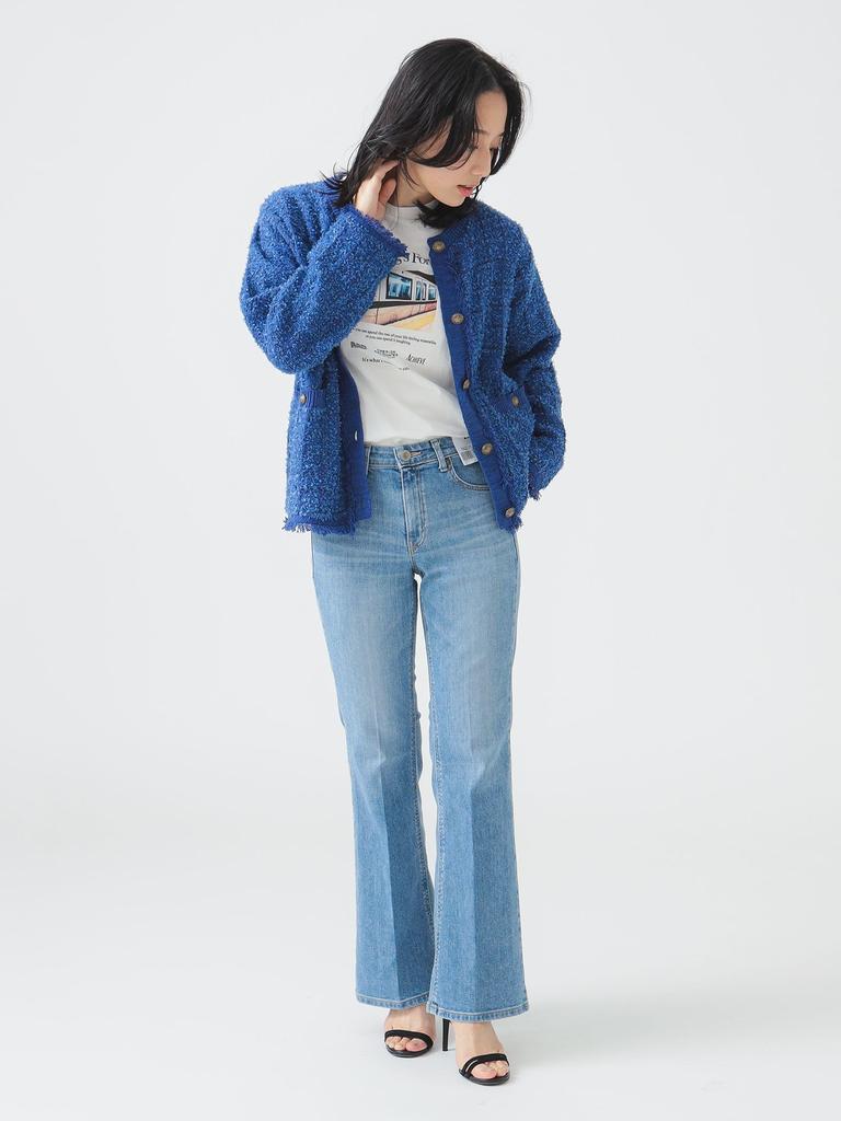 Life Store by Jeans SOMETHING LISA FLARE 27 [Beaming Beams] Women's LIGHT_BLUE