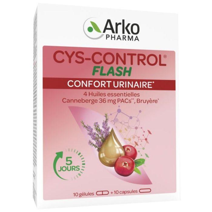 Arkopharma Cys-Control Flash Confort Urinaire 10 gélules + 10 capsules