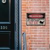 Warnschilder aus Metall, Vintage Fette Katze Blechschild, Retro Wandkunst Dekor für Zuhause Kaffee Küche Club