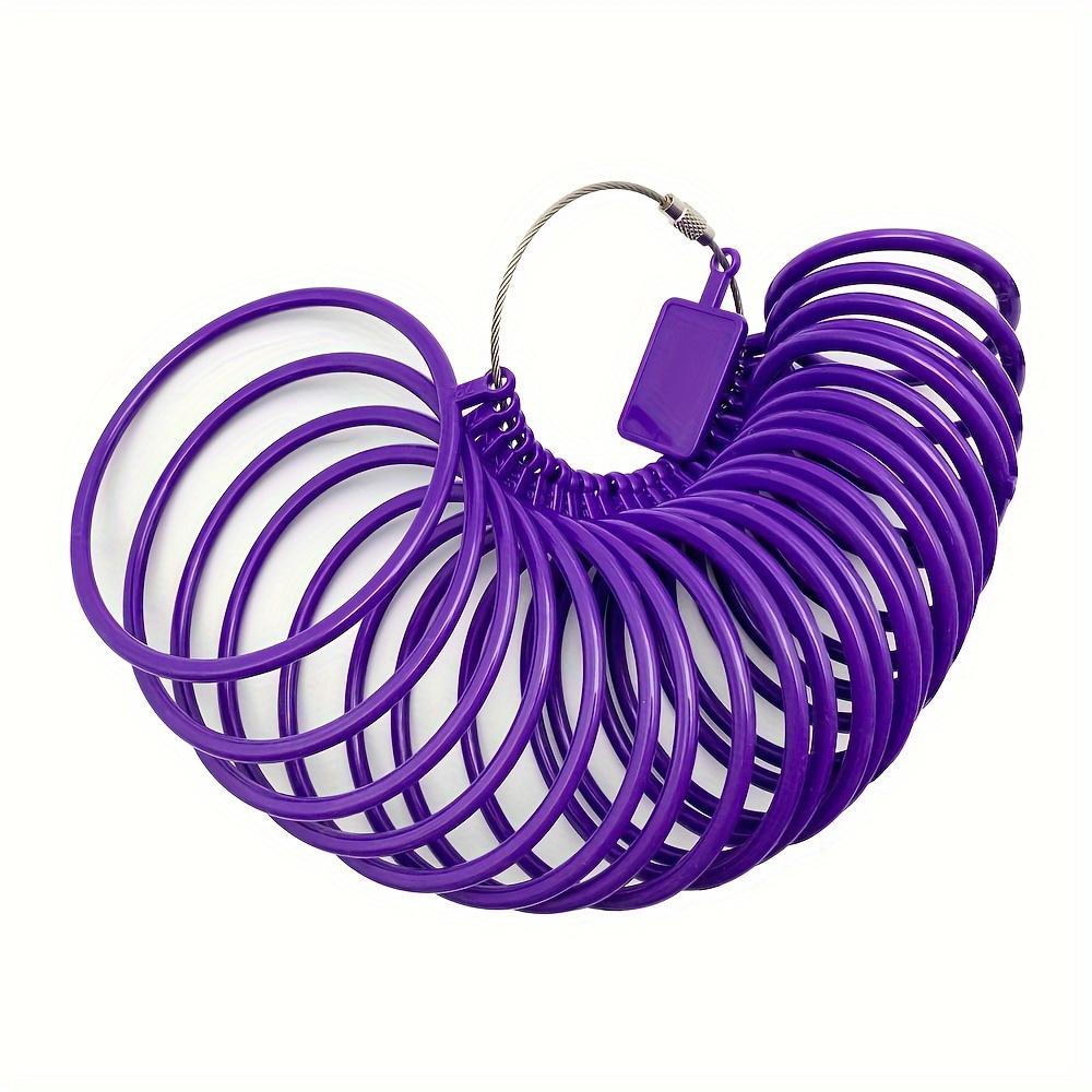 

1pc Purple Plastic HK Bracelet Sizer Wrist Diameter Sizer for DIY Jewelry Making Loop Bracelet Measuring Tool