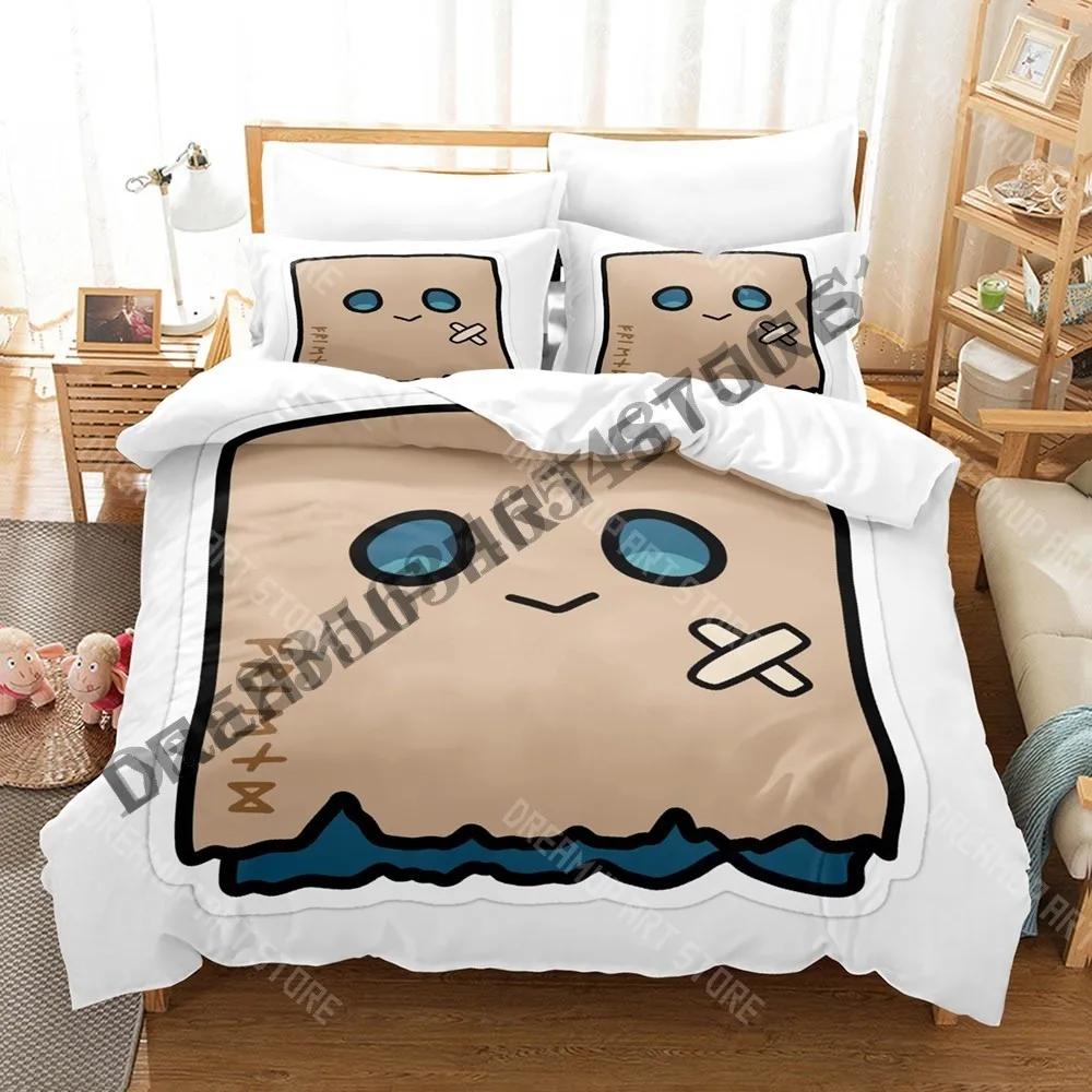 3D Print Nanashi Mumei Friend Hololive Bedding Set Single Twin Full Queen King Size Bed Set Adult Kid Bedroom Duvetcover Sets