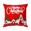 Red Christmas Theme Pillowcase Bedroom Sofa Cushion Cover 100% Polyester Living Room Soft Cushion Pillowcase Home Decor