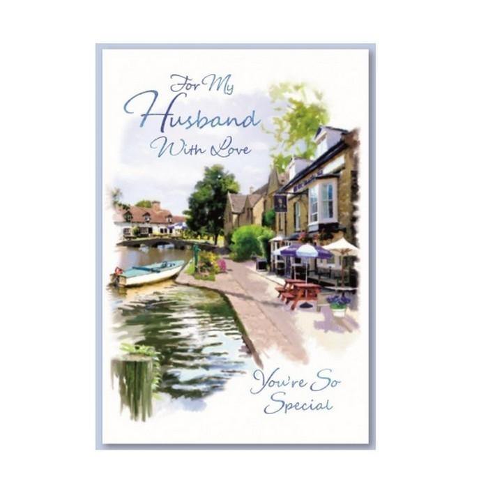 Simon Elvin Für meinen besonderen Ehemann mit Liebesbaum-Grußkarte (Packung mit 6)