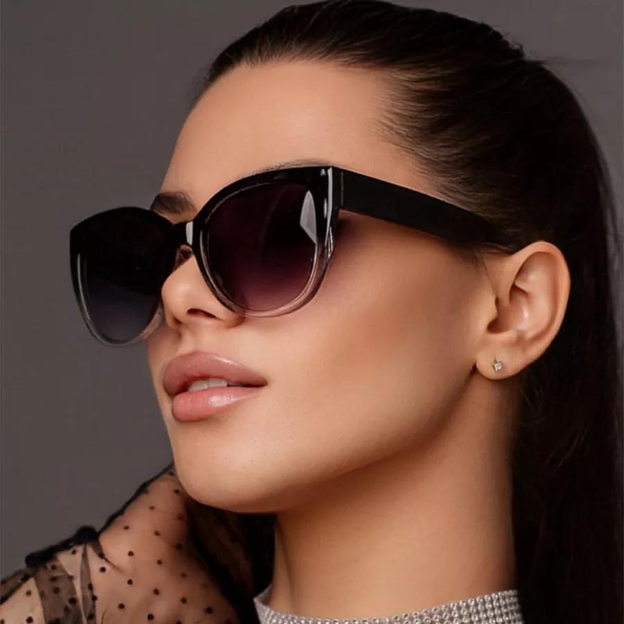 Stylish Street Trend Cat Eye Sunglasses Female Leopard Square Frames Sun Eyeglasses UV400 Lady Brand Design Eyewear